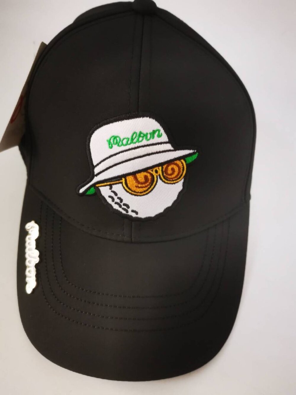 Malbon Golf Hat Sun Protection Baseball Cap Black